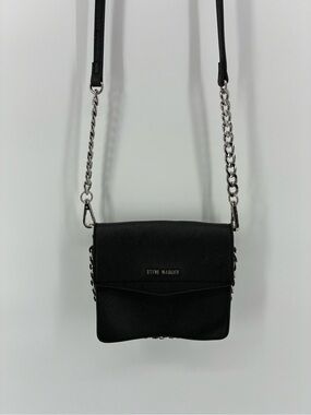 Steve Madden Black Mini Crossbody Bag with Chain Strap